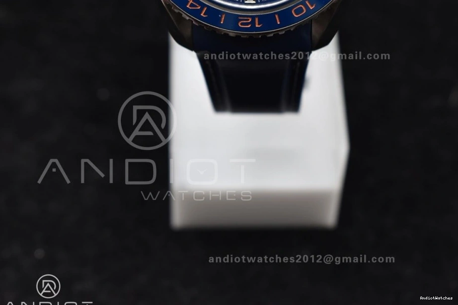 Clone Ocean Co-Axial Dial Super Strap Blue GMT A8605 600M Best Blue VSF on Edition Ceramic Trendsetting Planet 43.5mm Bezel 1009 Rubber 1:1 0313